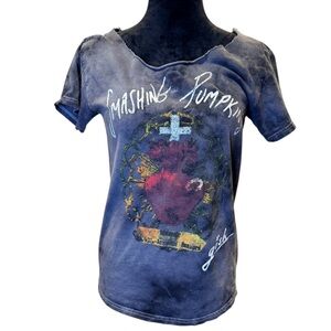Smashing Pumpkins Women's Gray Graphic Tee Women's Medium